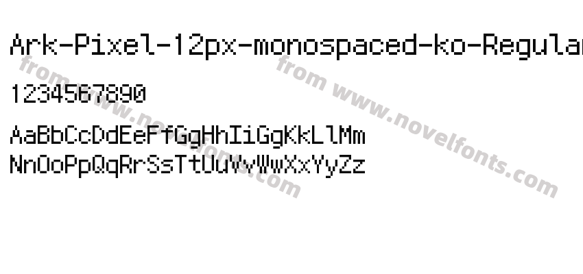 Ark-Pixel-12px-monospaced-ko-RegularPreview