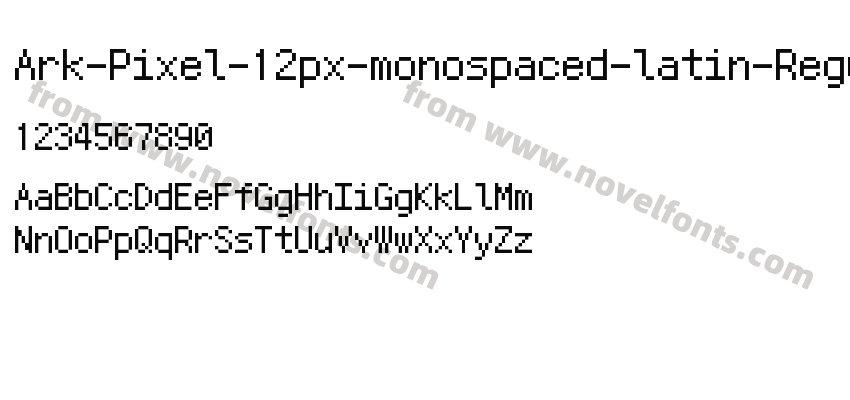 Ark-Pixel-12px-monospaced-latin-RegularPreview