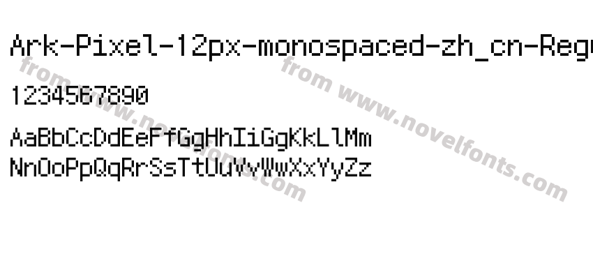 Ark-Pixel-12px-monospaced-zh_cn-RegularPreview