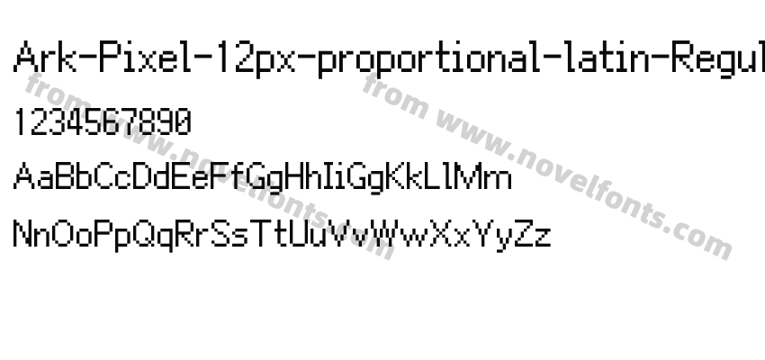 Ark-Pixel-12px-proportional-latin-RegularPreview