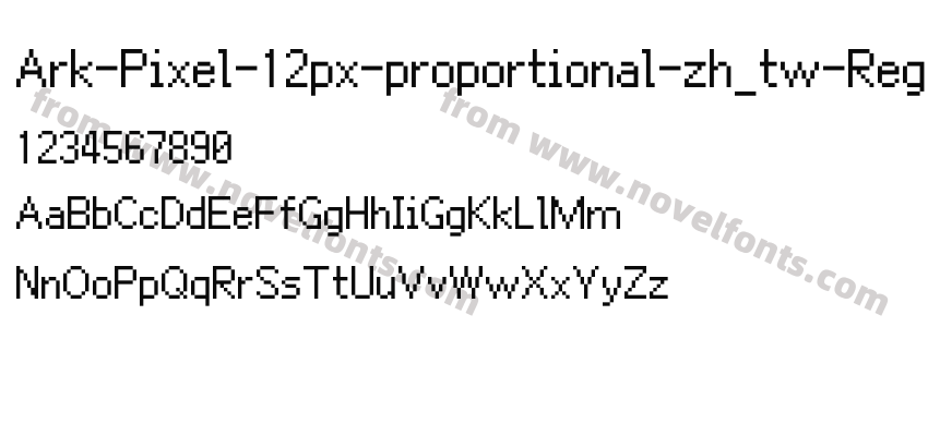 Ark-Pixel-12px-proportional-zh_tw-RegularPreview