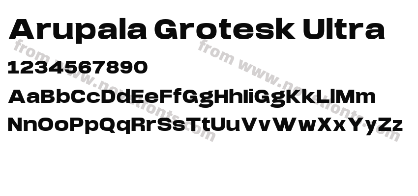 Arupala Grotesk UltraPreview