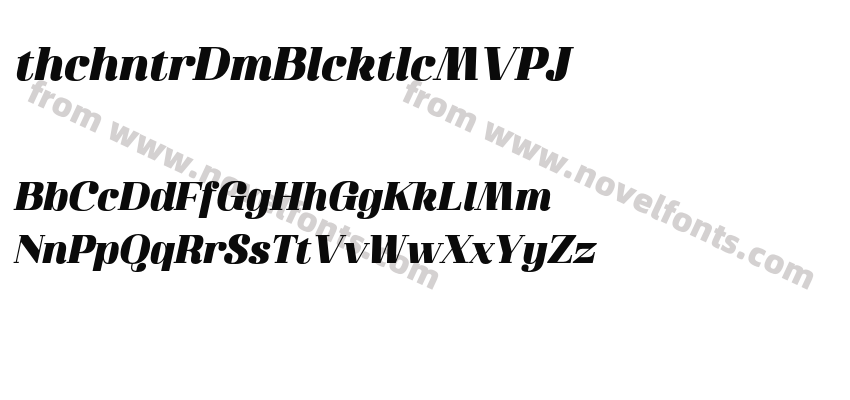 AthachantrDemoBlackItalic-MV4PJPreview