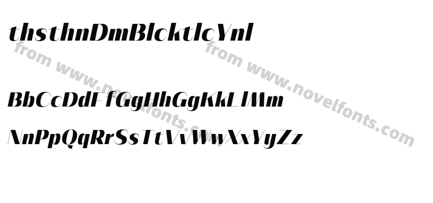 AthisthanDemoBlackItalic-9Ynl0Preview