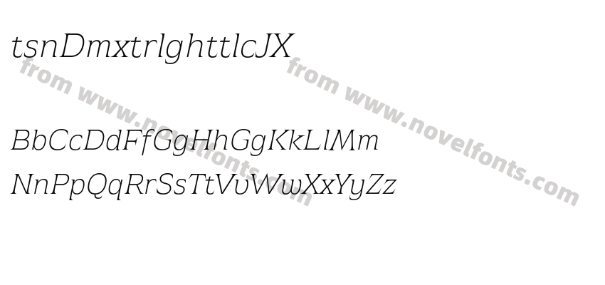 AtsaneeDemoExtralightItalic-2OJoXPreview