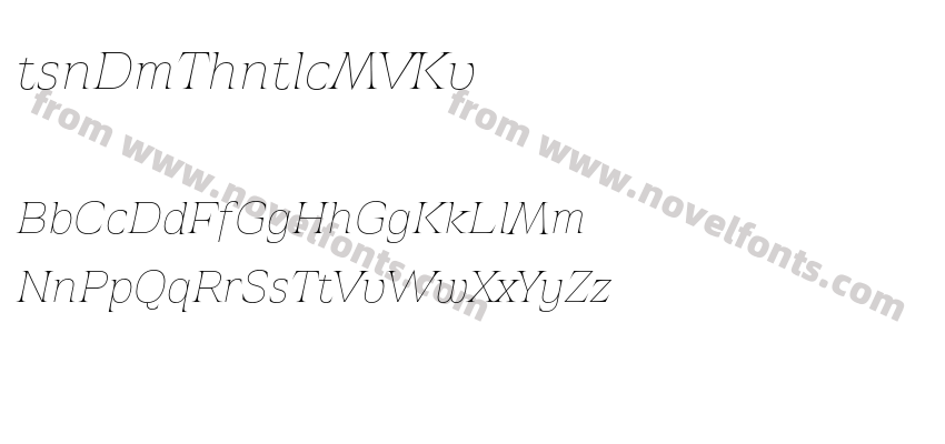 AtsaneeDemoThinItalic-MV4KvPreview