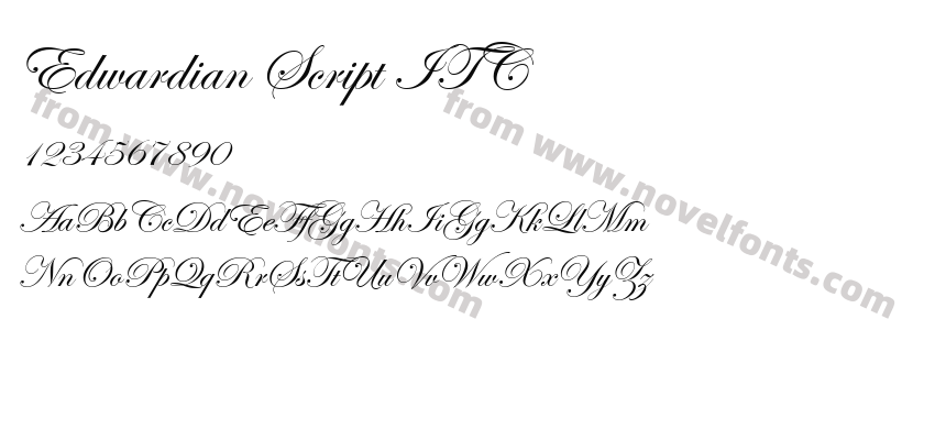 Edwardian Script ITCPreview