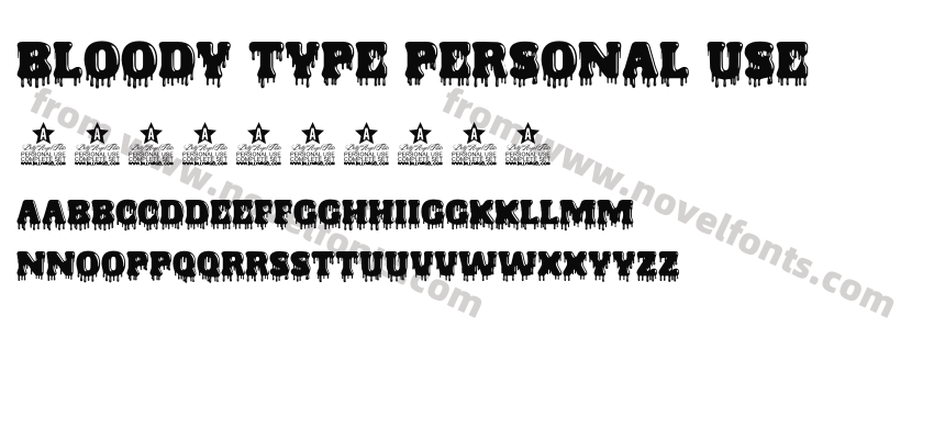 BLOODY TYPE PERSONAL USEPreview