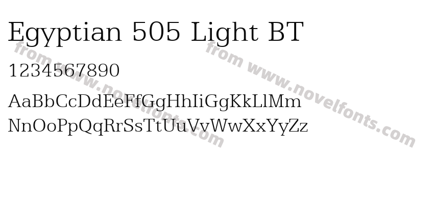 Egyptian 505 Light BTPreview