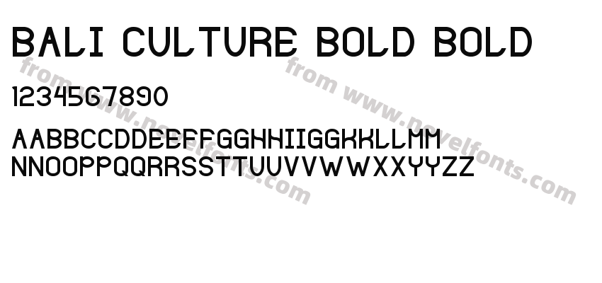 Bali Culture Bold BoldPreview