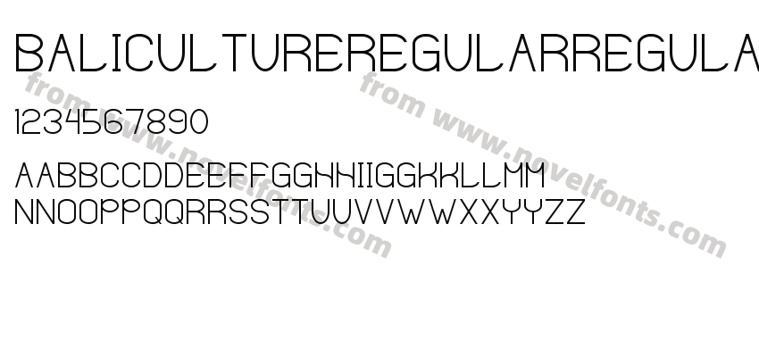 BaliCultureRegularRegularPreview