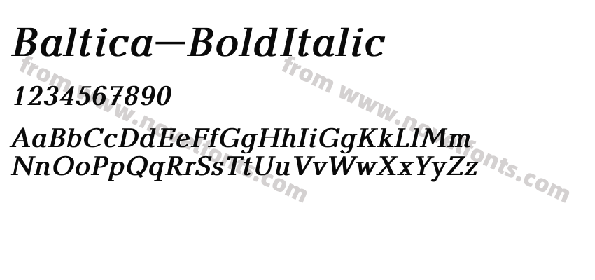 Baltica-BoldItalicPreview