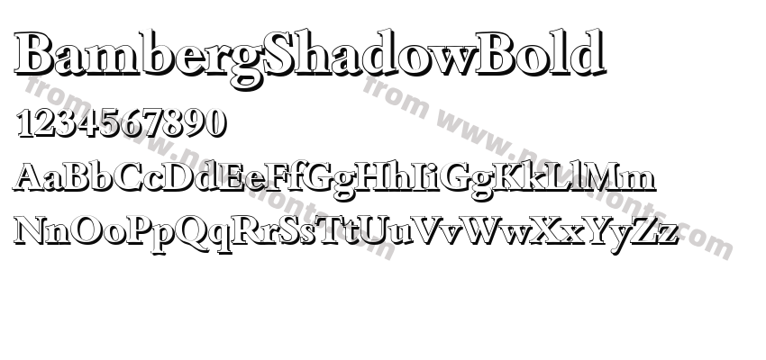 BambergShadowBoldPreview