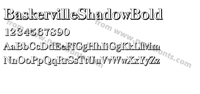 BaskervilleShadowBoldPreview