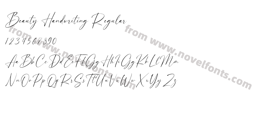 Beauty Handwriting RegularPreview