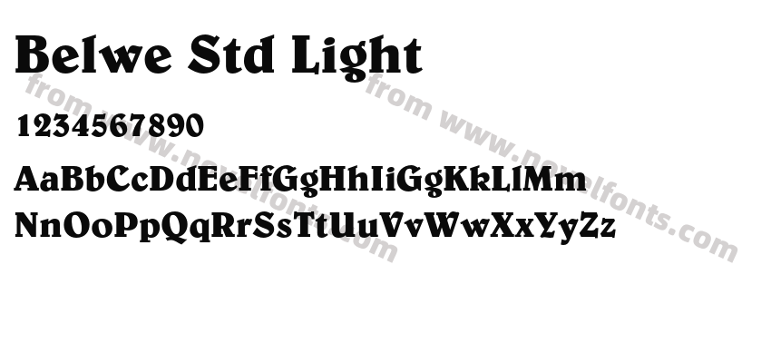 Belwe Std LightPreview