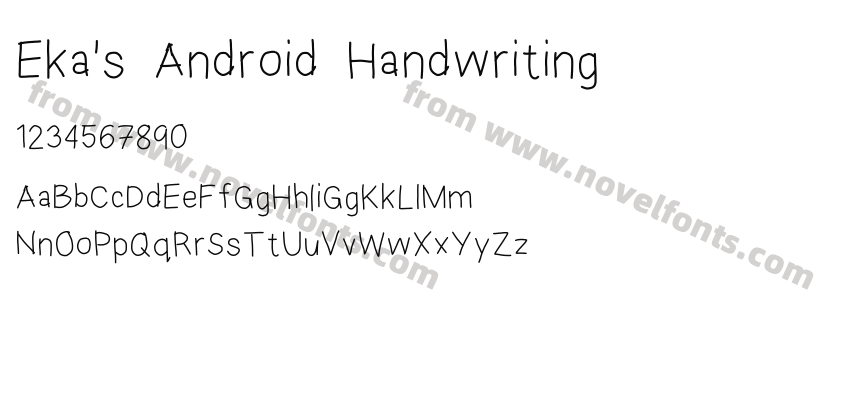 Eka's Android HandwritingPreview