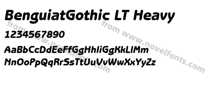 BenguiatGothic LT HeavyPreview