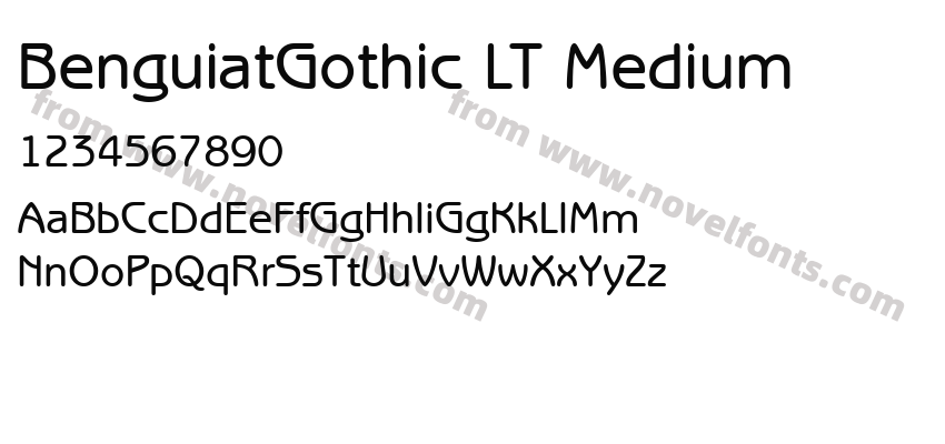 BenguiatGothic LT MediumPreview