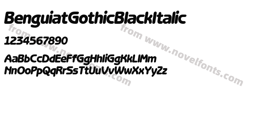 BenguiatGothicBlackItalicPreview