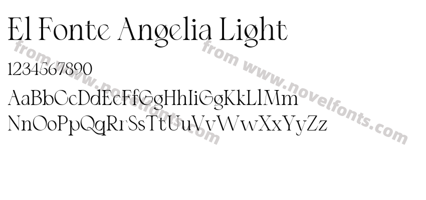 El Fonte Angelia LightPreview