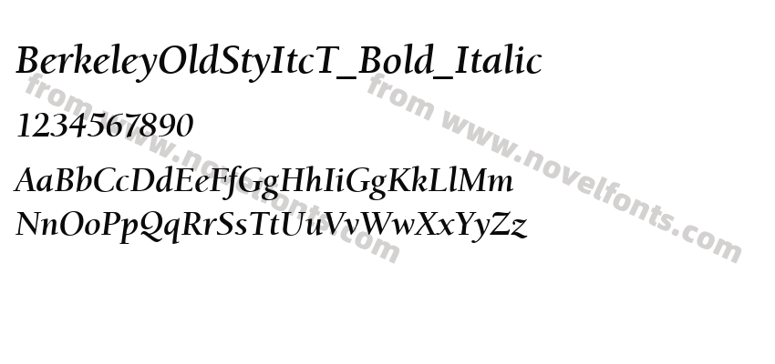 BerkeleyOldStyItcT_Bold_ItalicPreview