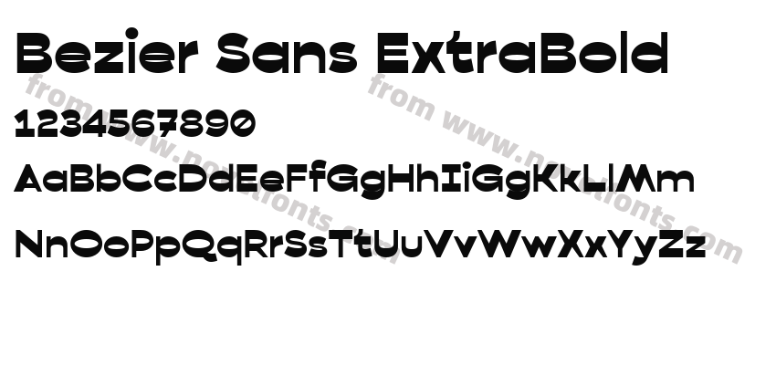 Bezier Sans ExtraBoldPreview