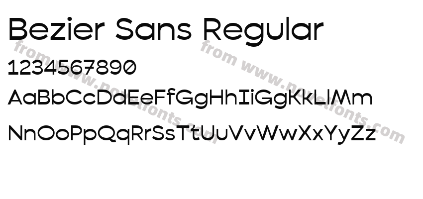 Bezier Sans RegularPreview