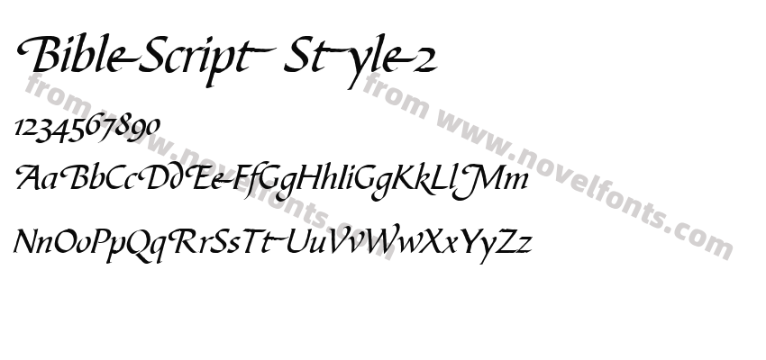 BibleScript Style2Preview