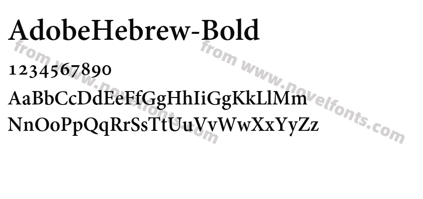 AdobeHebrew-BoldPreview