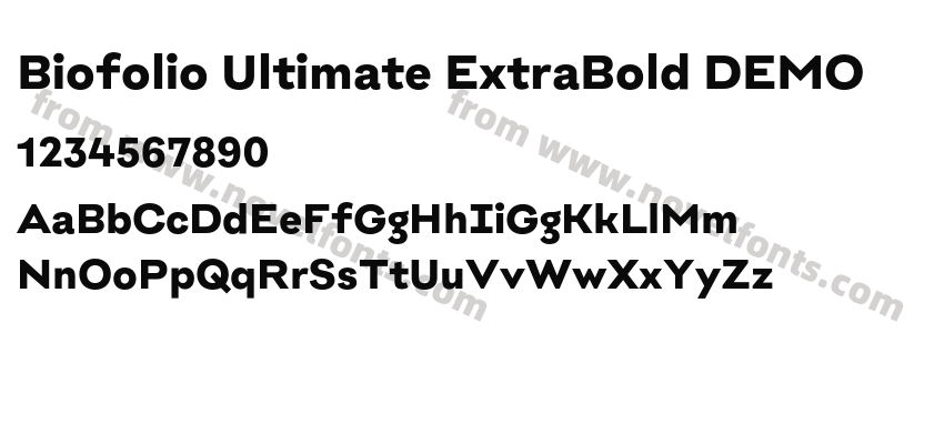 Biofolio Ultimate ExtraBold DEMOPreview