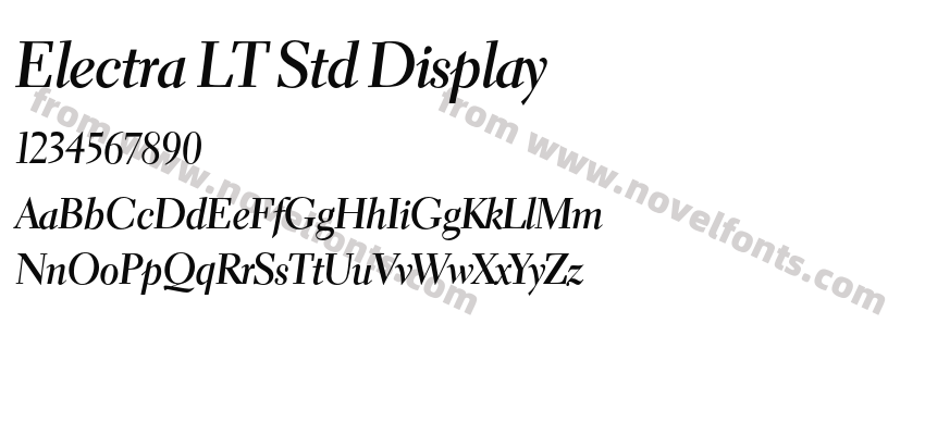 Electra LT Std DisplayPreview