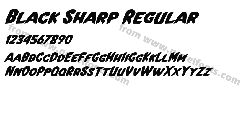 Black Sharp RegularPreview