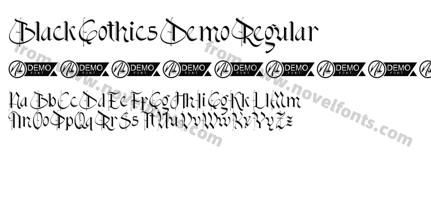 BlackGothicsDemoRegularPreview