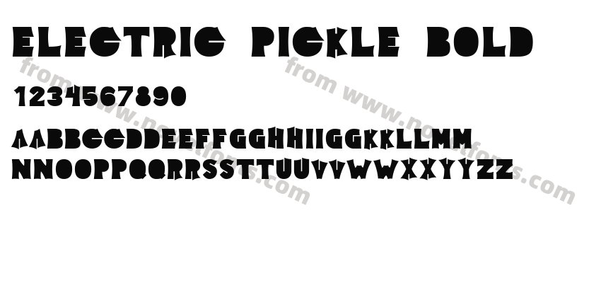 Electric Pickle BoldPreview