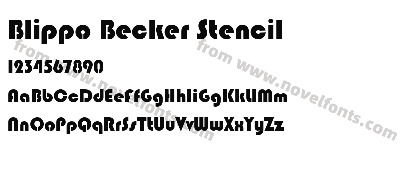 Blippo Becker StencilPreview