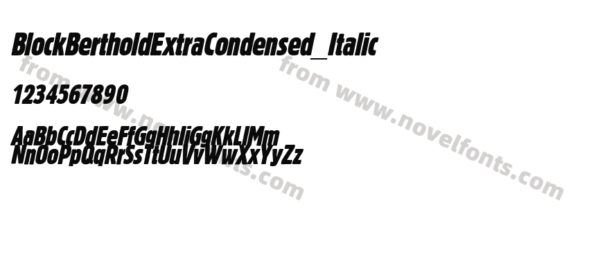 BlockBertholdExtraCondensed_ItalicPreview