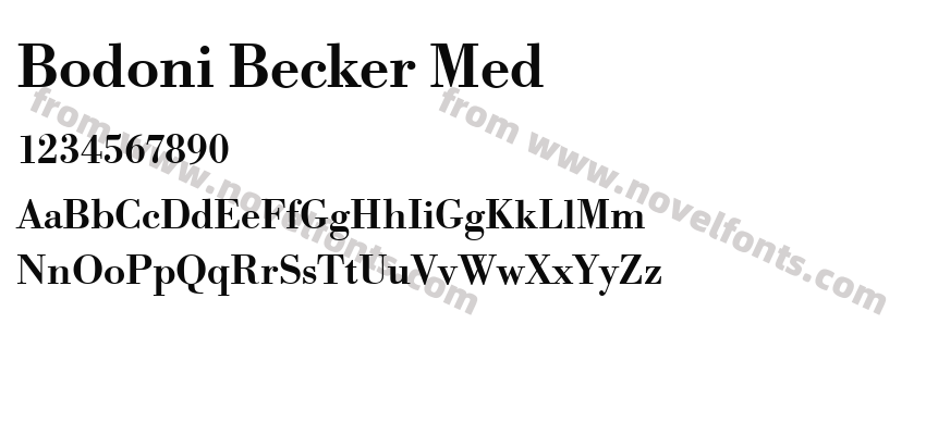 Bodoni Becker MedPreview