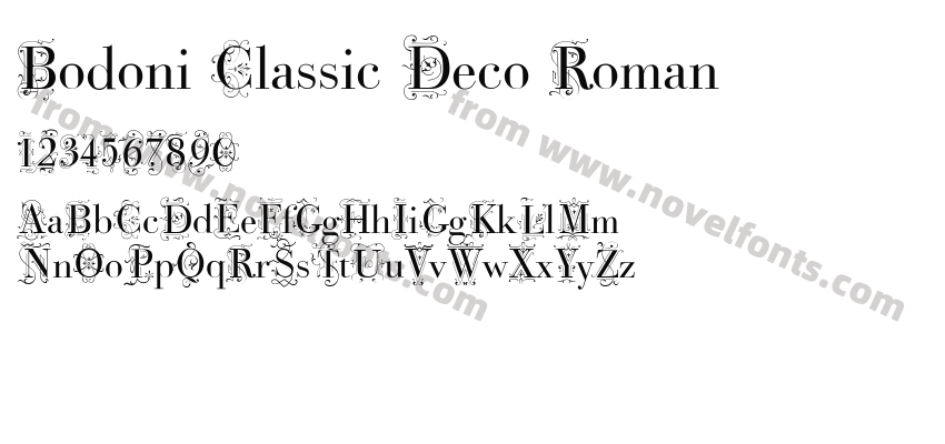 Bodoni Classic Deco RomanPreview