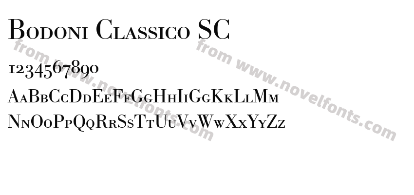 Bodoni Classico SCPreview