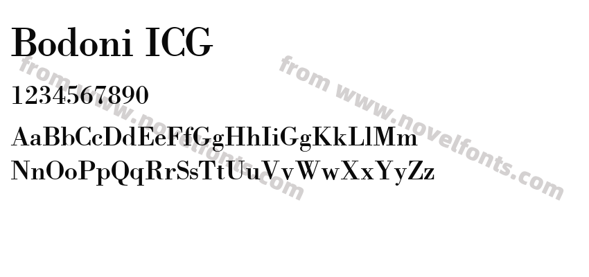 Bodoni ICGPreview