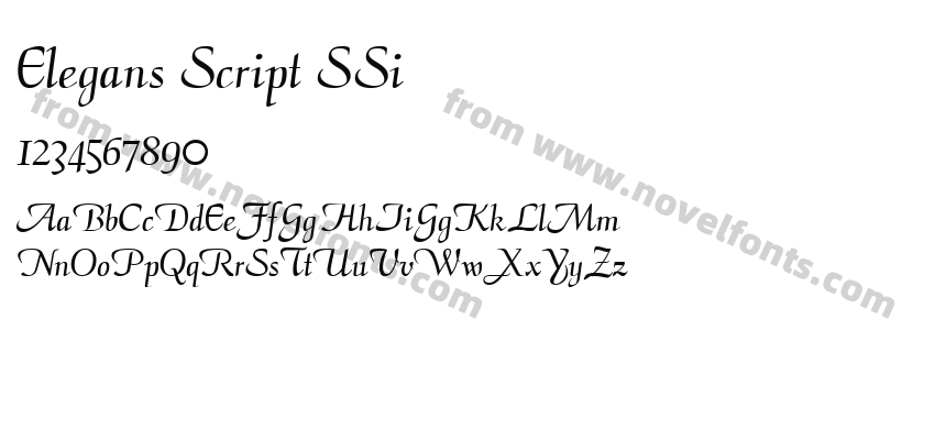 Elegans Script SSiPreview