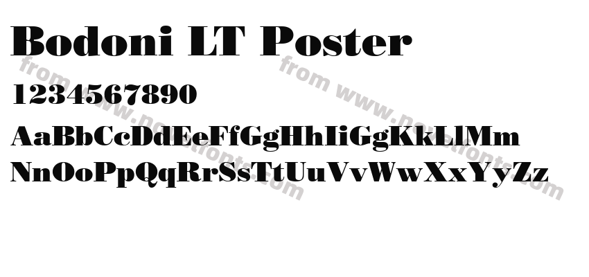 Bodoni LT PosterPreview