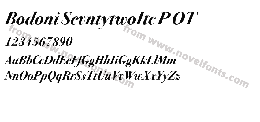 Bodoni SevntytwoItc P OTPreview