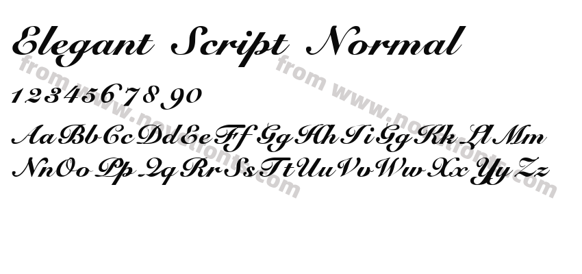 Elegant Script NormalPreview