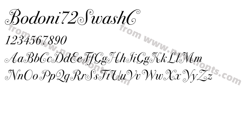 Bodoni72SwashCPreview