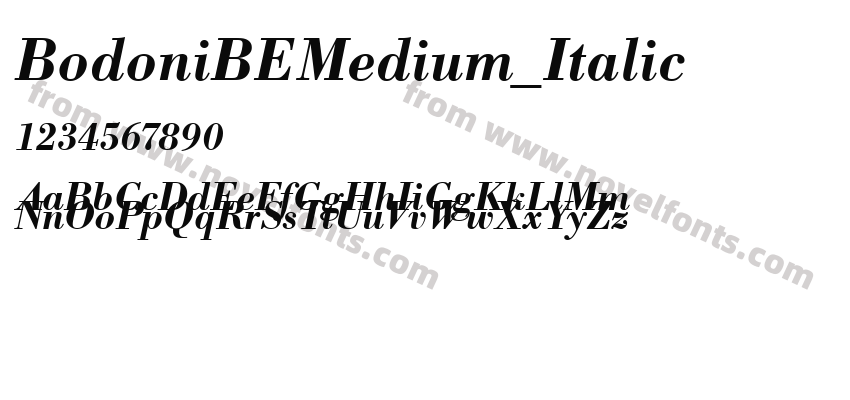 BodoniBEMedium_ItalicPreview