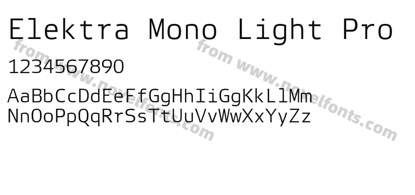 Elektra Mono Light ProPreview