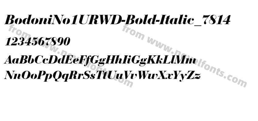 BodoniNo1URWD-Bold-Italic_7814Preview