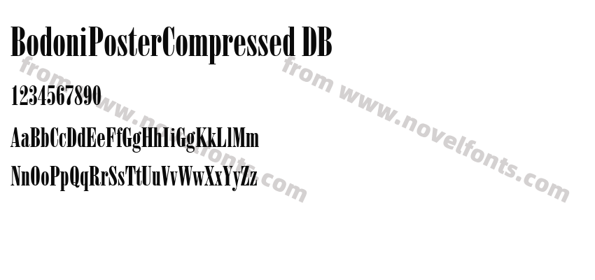 BodoniPosterCompressed DBPreview